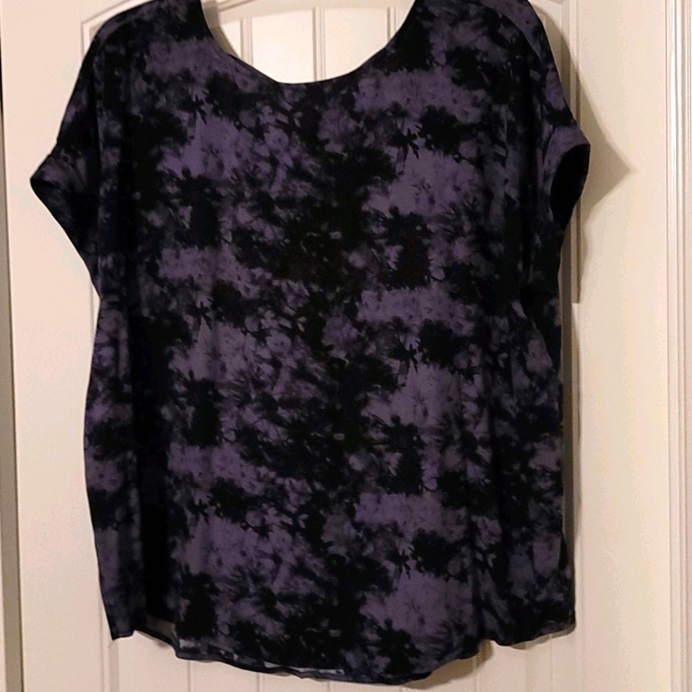 Purple & Black blouse